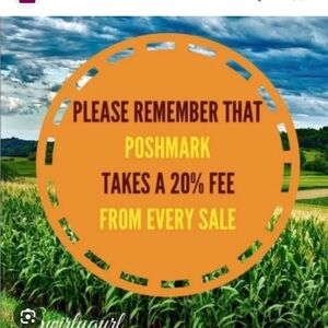 Poshmark Fee Reminder Sign